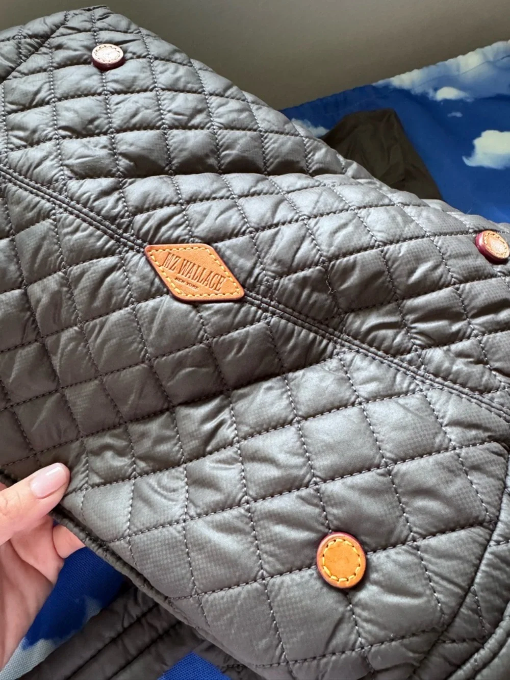 MZ Wallace Metro Large Tote in Gray - Picture 12 of 15